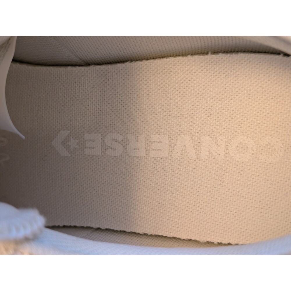 Converse Star Player 76 Low Top White Textured Sneakers - Mens 7 Womens 8.5 - Picture 10 of 11